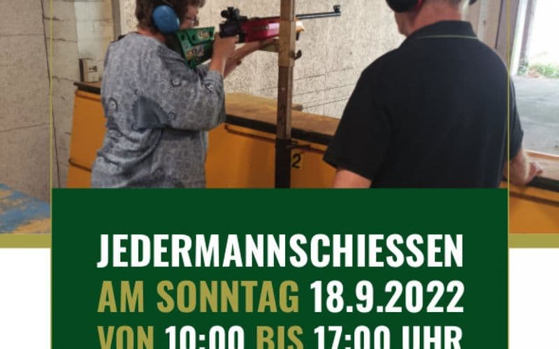 Jedermannschießen - unser Tag der offenen Tür!