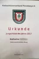 Unsere Jungschützin des Jahres 2017: Katharina – Bild