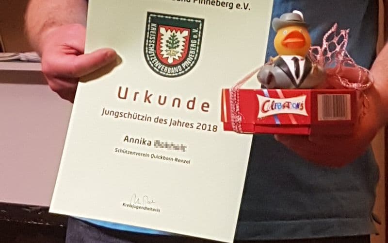 Unsere Jungschützin des Jahres 2018: Annika – Bild