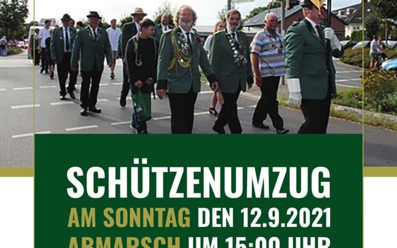 Schützenumzug am Sonntag, den 12.09.2021