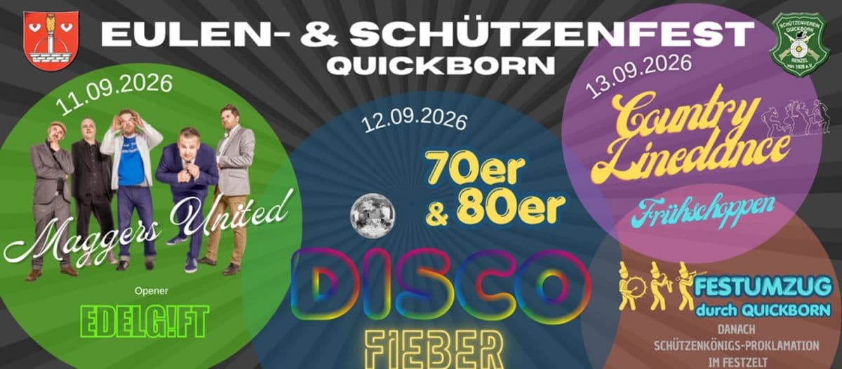 50. Eulen-und Schützenfest vom 11.-20.September in Quickborn