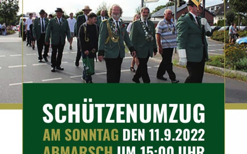 Schützenumzug am Sonntag, den 11.09.2022